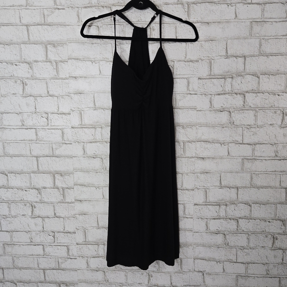 Athleta Black Halter Dress